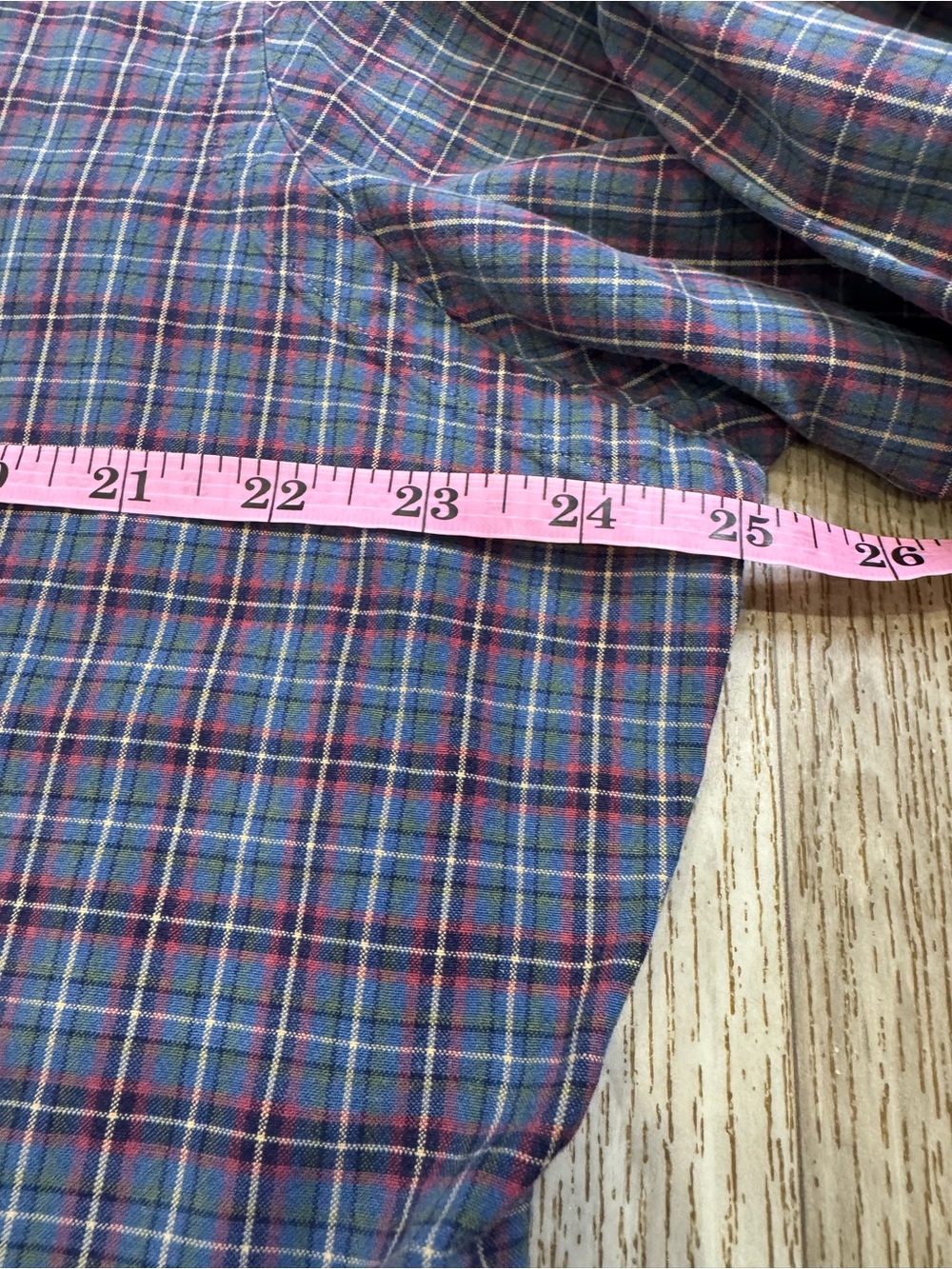Ralph Lauren Men’s XXL Classic Fit Plaid Shirt Long Sleeve Blue Red Pony - Picture 6 of 7